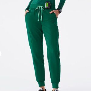 Zamora Jogger Scrub Pants Hunter Green (Small Petite)
